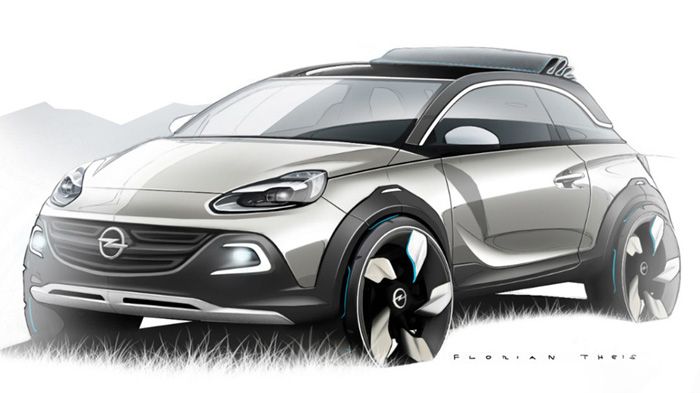 Το Opel Adam Rocks Concept αποτελεί το πρώτο αστικό mini-crossover με ιδιαίτερη σχεδίαση και μυώδεις αναλογίες.
