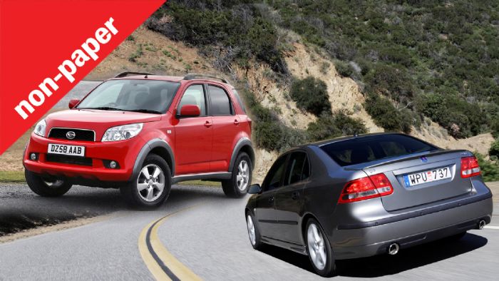 Θα αγόραζες μεταχειρισμένο Saab ή Daihatsu; Θα αγόραζες μεταχειρισμένο Saab ή Daihatsu;