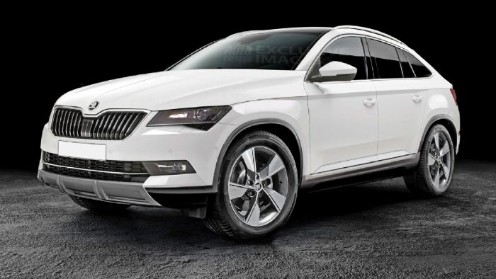 Οι άνθρωποι της Skoda θα ήθελαν την coupe εκδοχή του νέου Kodiaq (ψηφιακά επεξεργασμένη εικόνα) και στην Ευρώπη και για αυτό ψάχνουν να βρουν χώρο στην παραγωγή τους.