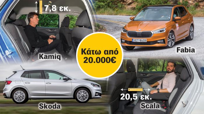 Fabia, Kamiq ή Scala; Ποιο Skoda αγοράζω με 20.000 ευρώ; 