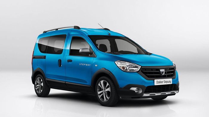 Οι Stepway εκδοχές των Dokker (φωτό) και Lodgy, καταφέρνουν να δημιουργούν μια αίσθηση crossover, αισθητικά τουλάχιστον, χάρη στις ποδιές και στα πλαστικά προστατευτικά του αμαξώματος.