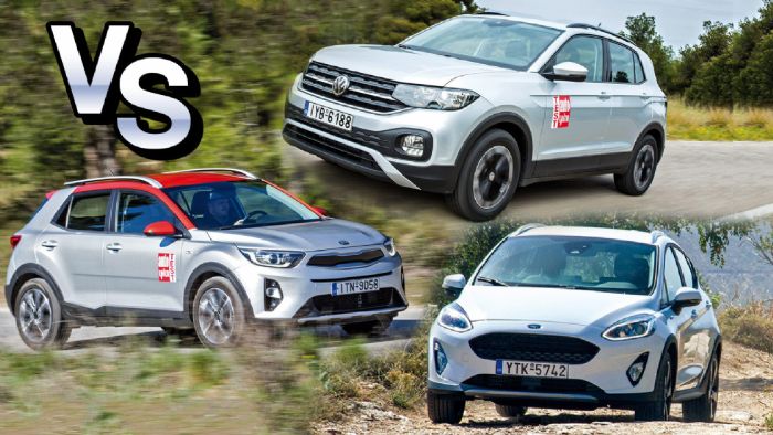 Ford Fiesta Active VS Kia Stonic VS VW T-Cross 