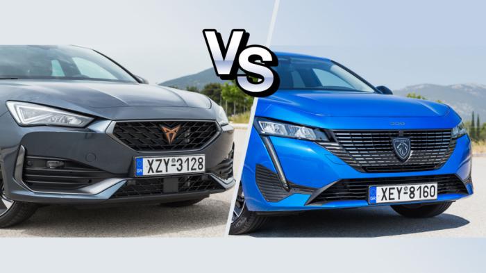 Μουράτα hatchback στα ίδια λεφτά: CUPRA Leon VS Peugeot 308 Μουράτα hatchback στα ίδια λεφτά: CUPRA Leon VS Peugeot 308