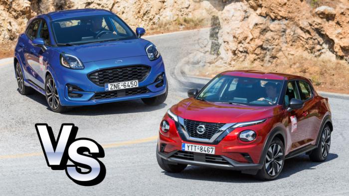 Super Συγκριτικό: Ford Puma Vs Nissan Juke Super Συγκριτικό: Ford Puma Vs Nissan Juke