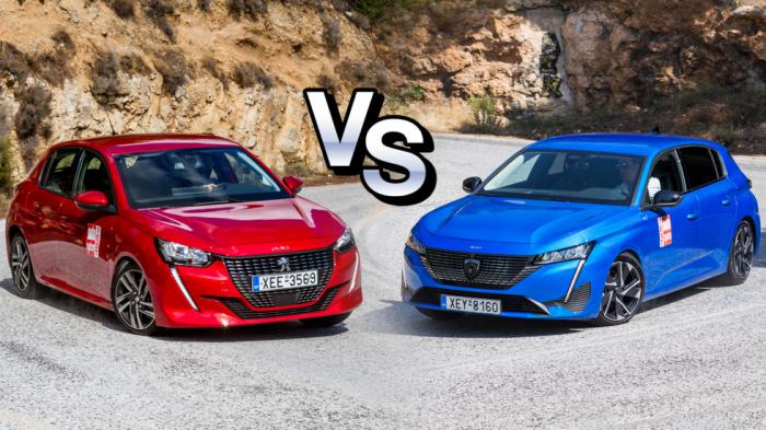 Peugeot 208 vs 308: Πού διαφέρουν; Peugeot 208 vs 308: Πού διαφέρουν;