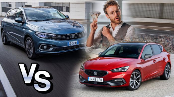 Fiat Tipo 1,0T 100 PS Vs SEAT Leon 1,0 EcoTSI 110 PS