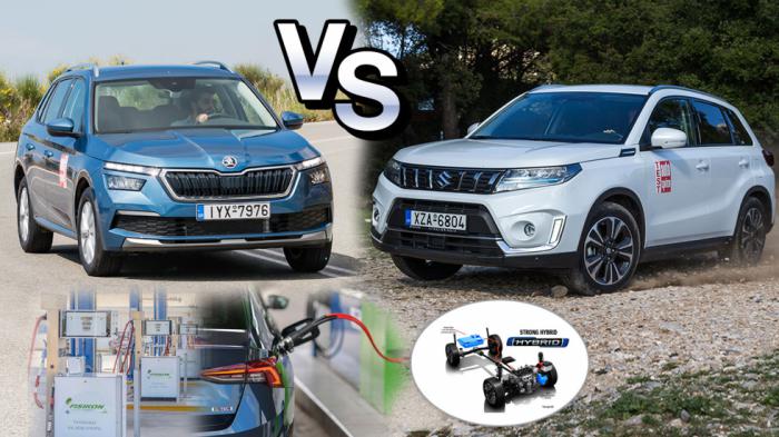 Super Συγκριτικό: Skoda Kamiq CNG Vs Suzuki Vitara Hybrid 4x4 Super Συγκριτικό: Skoda Kamiq CNG Vs Suzuki Vitara Hybrid 4x4