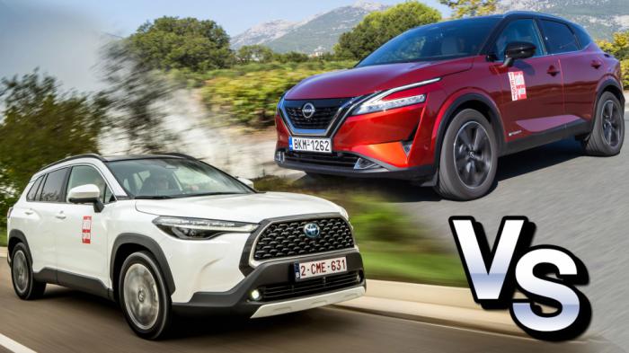 Συγκριτικό υβριδικών: Nissan Qashqai e-Power VS Toyota Corolla Cross 