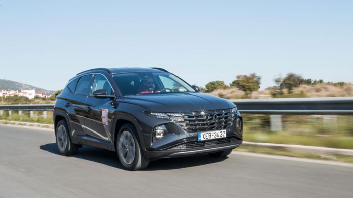 Σύμφωνα με το AutoΤρίτη Test Center, το Hyundai Tucson 48V των 180 ίππων με iMT κιβώτιο «καίει» 6,5 λτ./100 σε ταξίδι στον αυτοκινητόδρομο. Σύμφωνα με το AutoΤρίτη Test Center, το Hyundai Tucson 48V των 180 ίππων με iMT κιβώτιο «καίει» 6,5 λτ./100 σε ταξίδι στον αυτοκινητόδρομο.