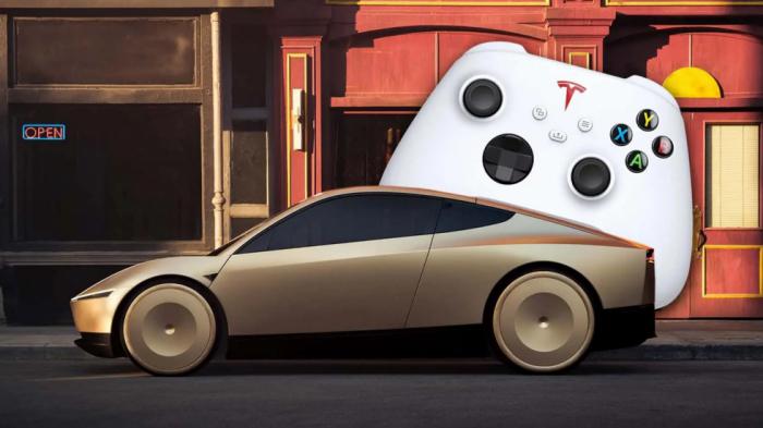 Tesla Cybercab: Αντί για τιμόνι θα έχουν τηλεχειριστήριο κονσόλας Tesla Cybercab: Αντί για τιμόνι θα έχουν τηλεχειριστήριο κονσόλας