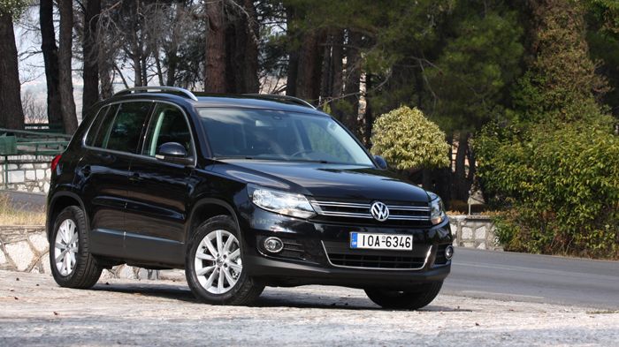 Το VW Tiguan με το 2λιτρο πετρελαιοκινητήρα των 140 ίππων αποτελεί την καλύτερη επιλογή στη γκάμα, παρά το τροχοπέδη του υψηλού κυβισμού κινητήρα.