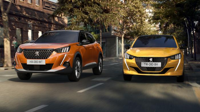 Σχεδίαση που τα «σπάει» έχουν Peugeot 208 και 2008, με την μπαμπάτσικη μάσκα και τους LED προβολείς «χαυλιόδοντες» να ξεχωρίζουν. Σχεδίαση που τα «σπάει» έχουν Peugeot 208 και 2008, με την μπαμπάτσικη μάσκα και τους LED προβολείς «χαυλιόδοντες» να ξεχωρίζουν.