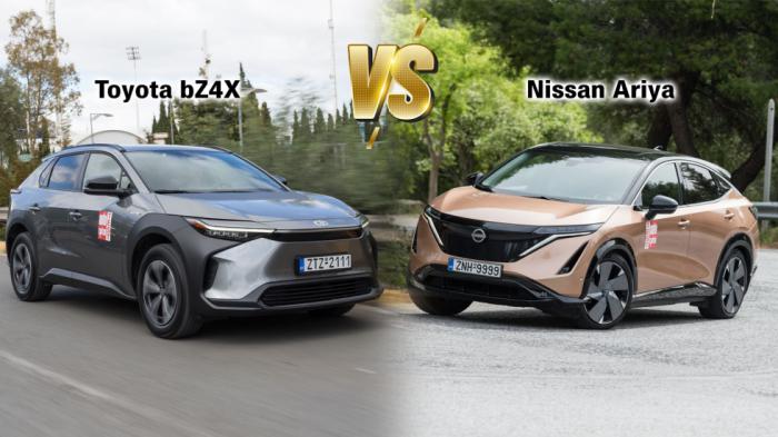 To Toyota bZ4X κόντρα στο Nissan Ariya