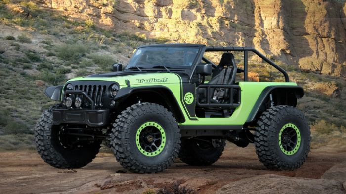 Η Jeep παρουσίασε το πρωτότυπο Trailcat, το οποίο, κάτω από το καπό του φέρει τον turbo Hellcat V8 κινητήρα των 6,2 λίτρων, που έχει ισχύ 717 PS (707 hp).