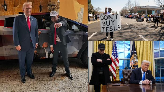Tο αντι-Tesla μέτωπο με βανδαλισμούς και μποϊκοτάζ, φαίνεται πως θορύβησε και το νέο Αμερικανό πρόεδρο. Tο αντι-Tesla μέτωπο με βανδαλισμούς και μποϊκοτάζ, φαίνεται πως θορύβησε και το νέο Αμερικανό πρόεδρο.