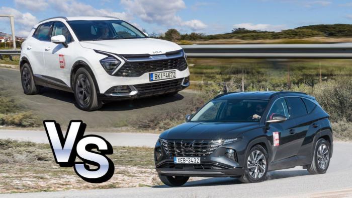 Χάρη στην 4κίνηση και τα 350 Nm ροπής οι full hybrid εκδόσεις των Hyundai Tucson και Kia Sportage (230 PS) μπορούν να ρυμουλκήσουν φορτίο 1.650 κιλών. Χάρη στην 4κίνηση και τα 350 Nm ροπής οι full hybrid εκδόσεις των Hyundai Tucson και Kia Sportage (230 PS) μπορούν να ρυμουλκήσουν φορτίο 1.650 κιλών.