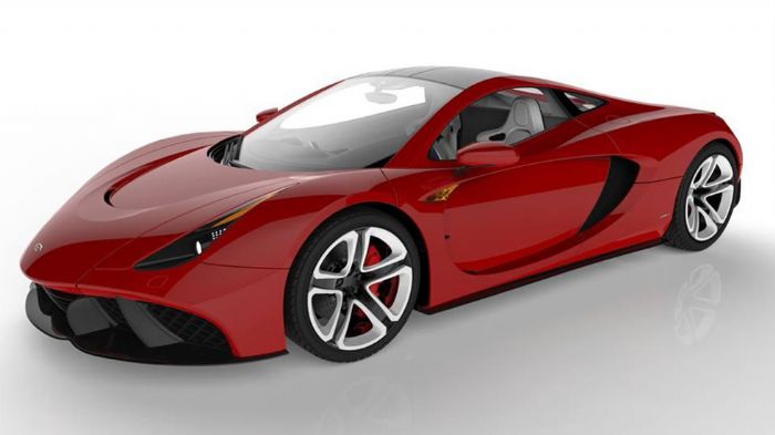 Ψηφιακή εικόνα του Askaniadesign Carstyling Studio supercar project.