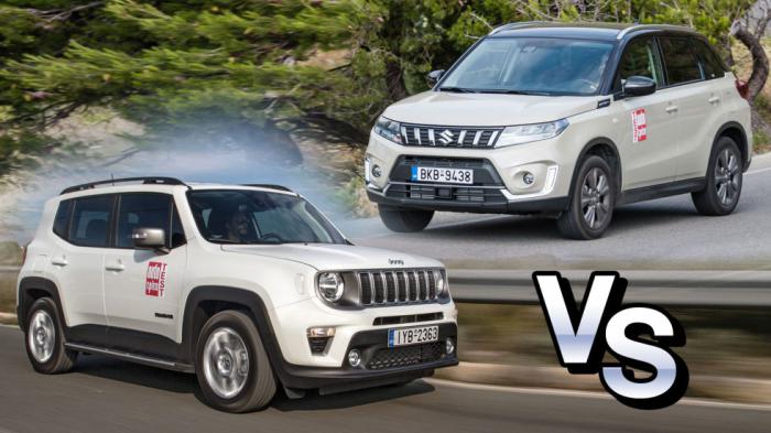 «Αγρίμια» SUV για όλες τις χρήσεις: Jeep Renegade ή Suzuki Vitara; 