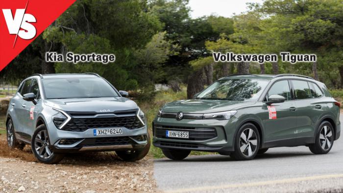 4κίνητο Kia Sportage με 160 PS ή 2κινητο VW Tiguan στα 150 PS; 4κίνητο Kia Sportage με 160 PS ή 2κινητο VW Tiguan στα 150 PS;