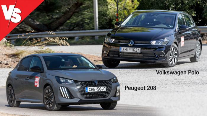Ποιο turbo μικρό: Peugeot 208 (100 PS) ή Volkswagen Polo (95 PS); Ποιο turbo μικρό: Peugeot 208 (100 PS) ή Volkswagen Polo (95 PS);