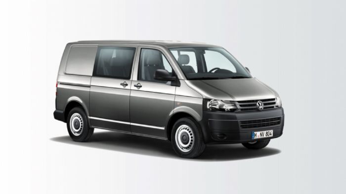 Η νέα έκδοση Kombi Doka Plus του VW Transporter είναι εξοπλισμένη με διπλή σειρά καθισμάτων καθώς και έναν –μεγάλων διαστάσεων- χώρο φόρτωσης. 