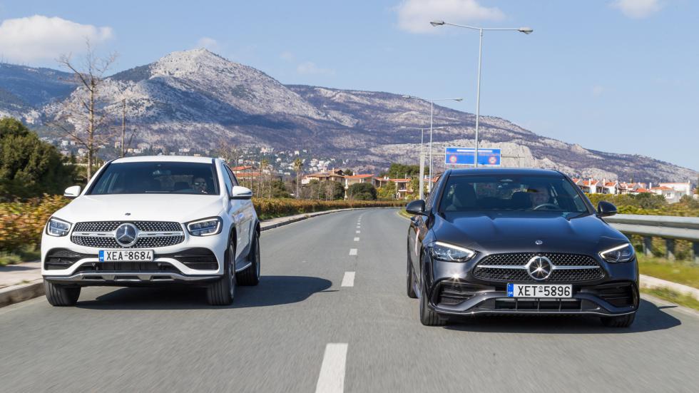 Οδοιπορικό: Mercedes C 300 e & Mercedes GLC Coupe 300 de