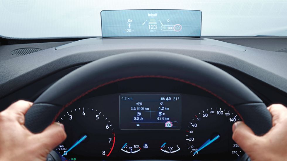 Το Focus είναι το πρώτο ευρωπαϊκό μοντέλο της Ford με Head Up Display.