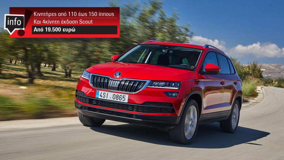 H οικογένεια των SUV μοντέλων της Skoda