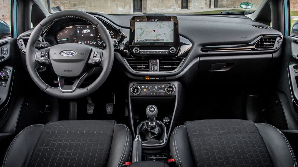 Ford Fiesta - High-tech σε εικόνα και ποιοτικό είναι και το εσωτερικό του Ford Fiesta.
