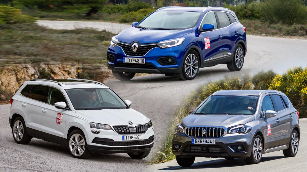 Τα προσιτά οικογενειακά SUV: Kadjar Vs Karoq Vs SX4