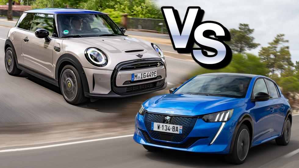 Trendy electric: Peugeot 208 vs Mini Cooper