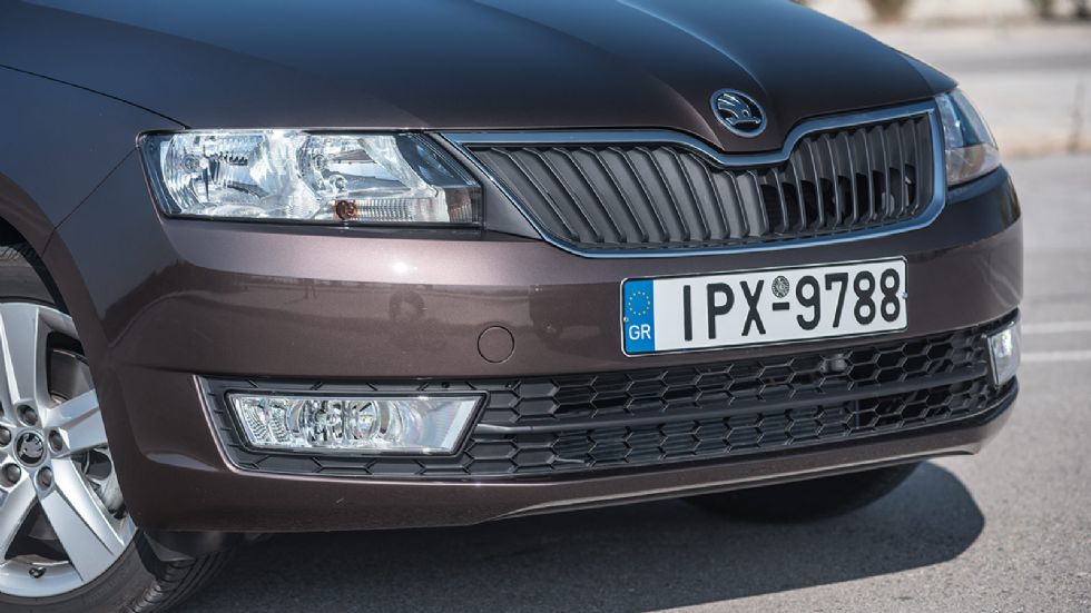 Zoom στις λεπτομέρειες του Skoda Rapid Spaceback.