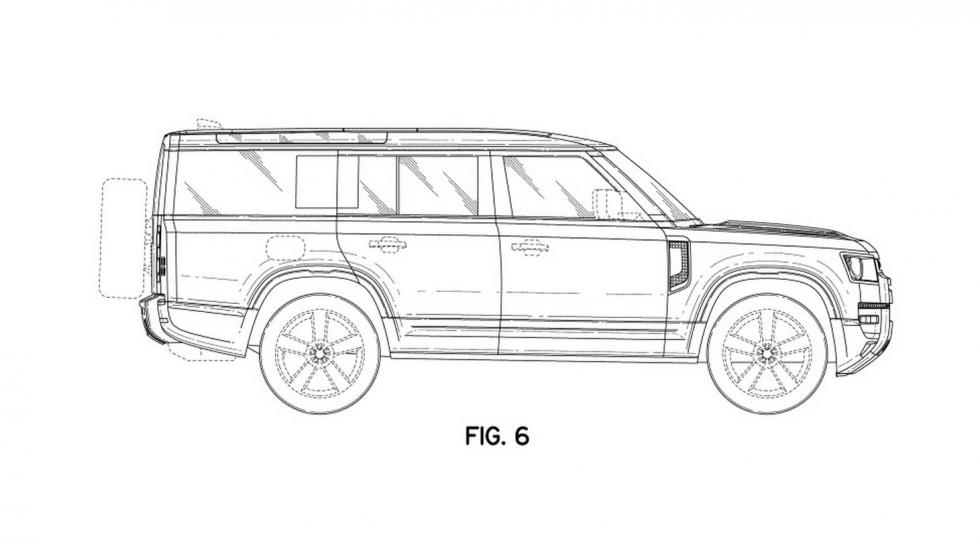 Σκίτσα αποκαλύπτουν το Land Rover Defender 130