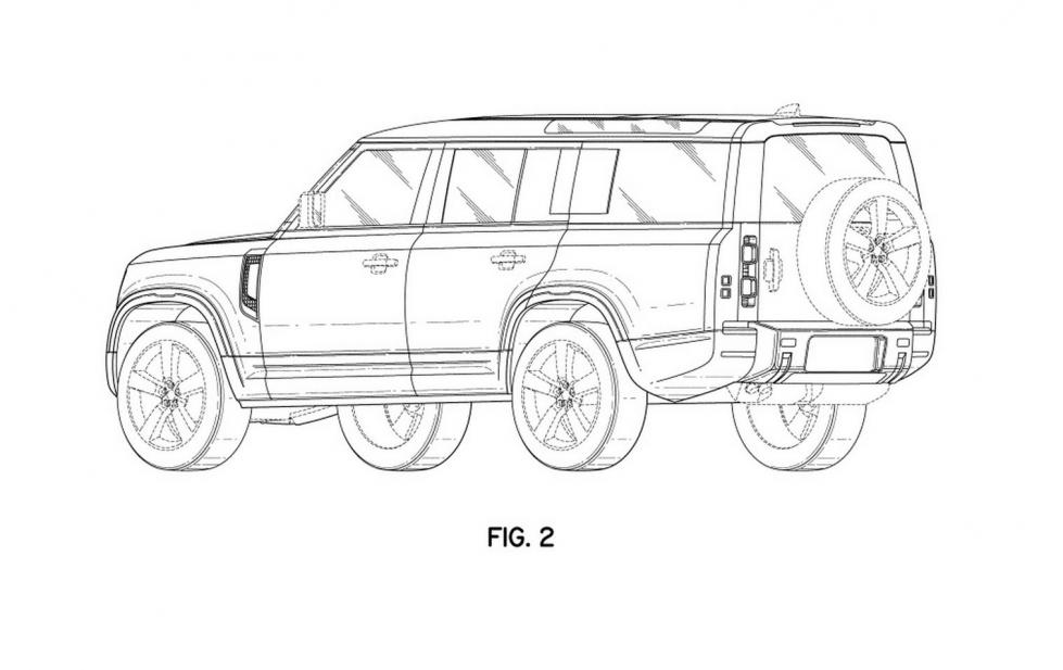 Σκίτσα αποκαλύπτουν το Land Rover Defender 130