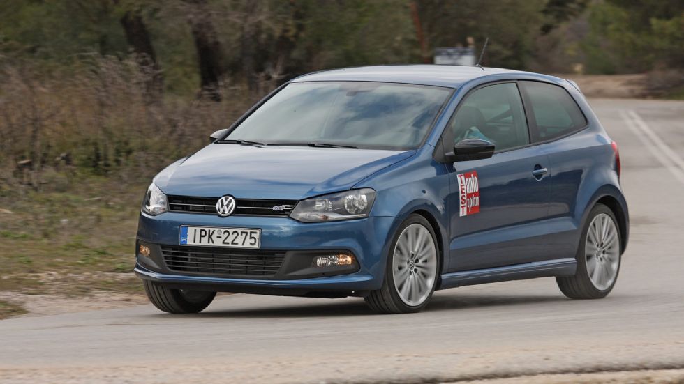 Τρίτη θέση για το VW Polo BlueGT με τον 1.400άρη TSI, που κάνει το 0-100 σε 7,5 δλ.	