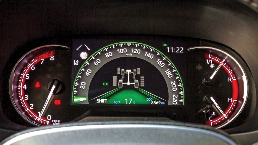 Χάρη στο Rear Driveline Disconnect και όταν οι συνθήκες το επιτρέπουν, η μηχανική τετρακίνηση του συμβατικού Toyota RAV4 σταματάει να δίνει κίνηση στους πίσω τροχούς προς όφελος της οικονομίας και της