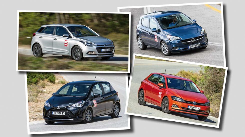 Hyundai i20 VS Opel Corsa VS Toyota Yaris VS VW Polo