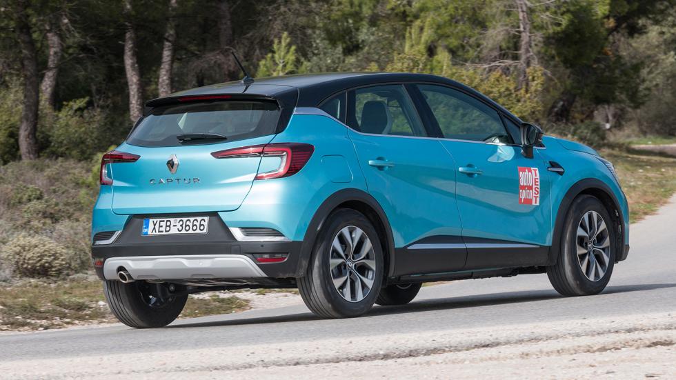 Το «βασικό» Renault Captur τονώθηκε και έγινε πιο ευχάριστο με την προθυμία και πολιτισμένη λειτουργία του μοτέρ να δένει ωραία με την ποιοτική κύλιση και το χαμηλό ομολογουμένως επίπεδο θορύβου στην 