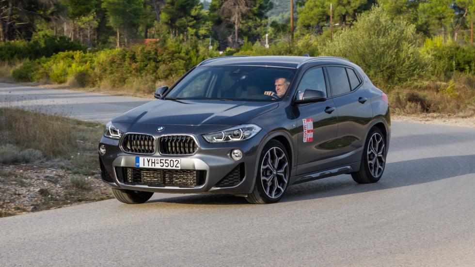 Η πανάκριβη BMW X2 ξεχωρίζει για το ταπεραμέντο της στο δρόμο.