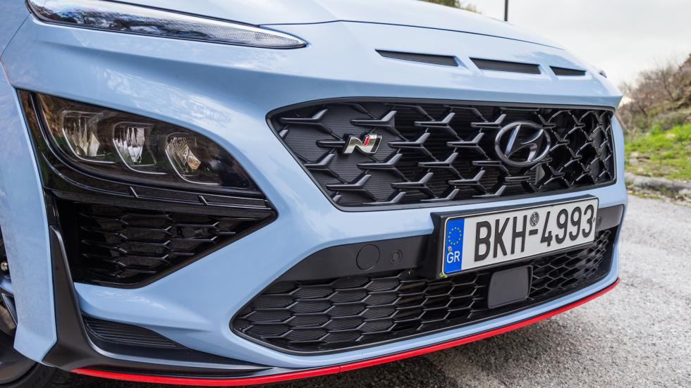 Eίναι «καυτό» και το δείχνει: Η σχεδίαση του Hyundai Kona N διαθέτει χαρακτηριστικές λεπτομέρειες. 
