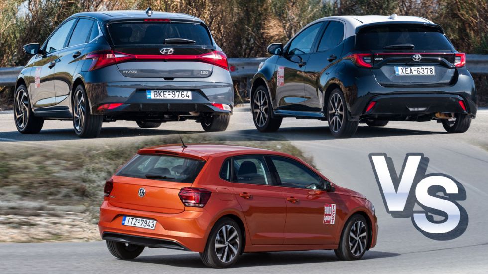 Hyundai i20 Vs Toyota Yaris Vs Volkswagen Polo