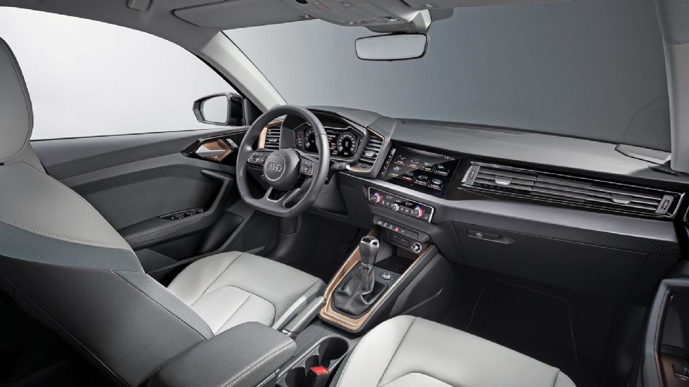 Όμορφο με ιδιαίτερα σύγχρονο διάκοσμο είναι το εσωτερικό του νέου Audi A1, ενώ αναμένεται κορυφαίο ποιοτικά.