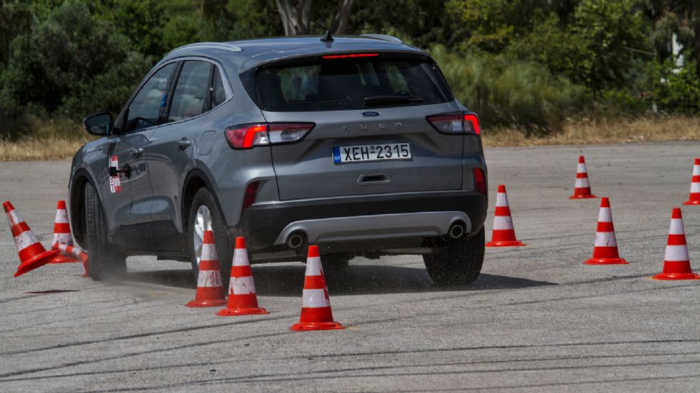 Η λειτουργία του ESP είναι άκρως αποτελεσματική, αν και ενίοτε αρκετά έντονη, στο νέο Ford Kuga.