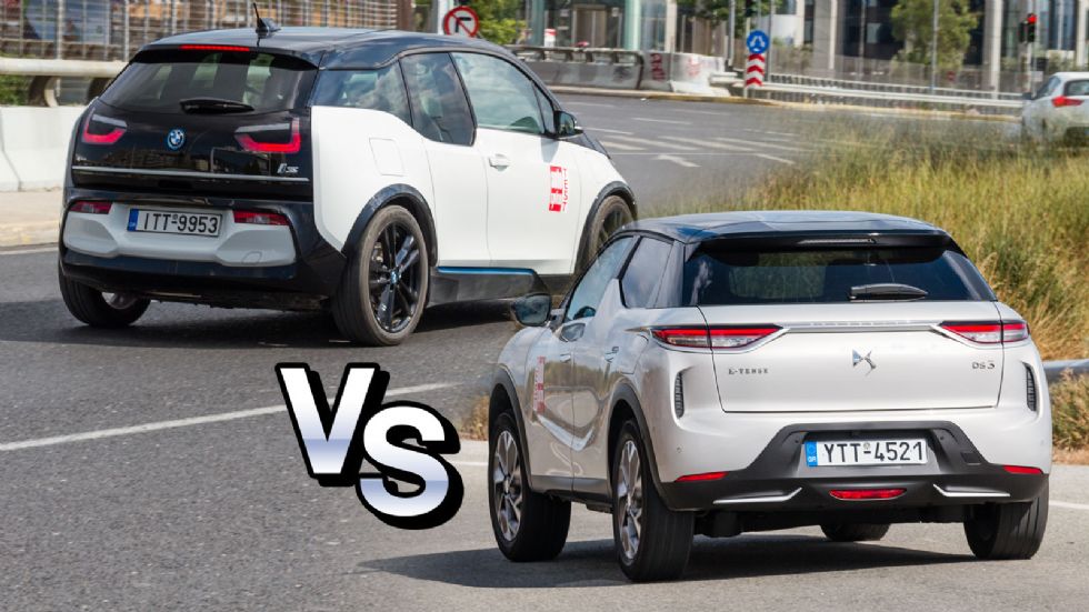BMW i3 Vs DS 3 Crossback E-Tense 