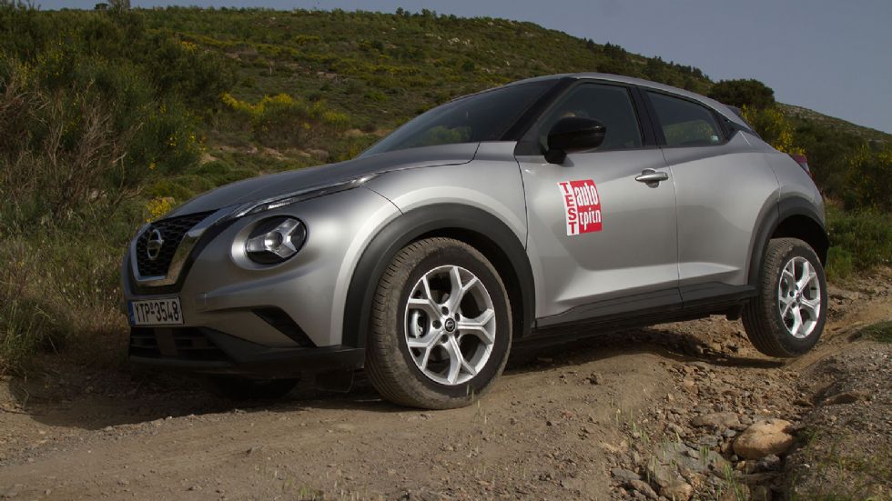 Με 172 χλστ. απόστασης από το έδαφος, το 
Nissan Juke δεν έκανε πίσω ακόμα και όταν βρέθηκε αντιμέτωπο με δύσκολα νεροφαγώματα.