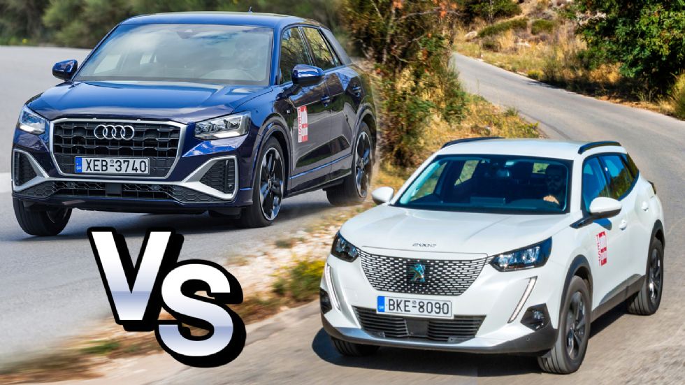 Peugeot e2008 Vs Audi Q2