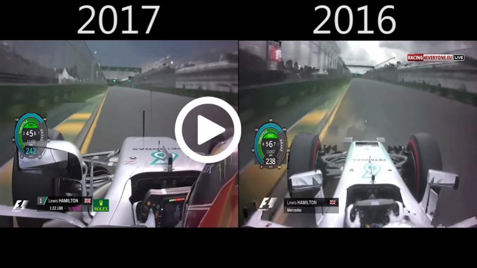 Συγκριτικά, η pole position φέτος ήταν στο 1:22.188 ενώ πέρυσι στο 1:23.837.