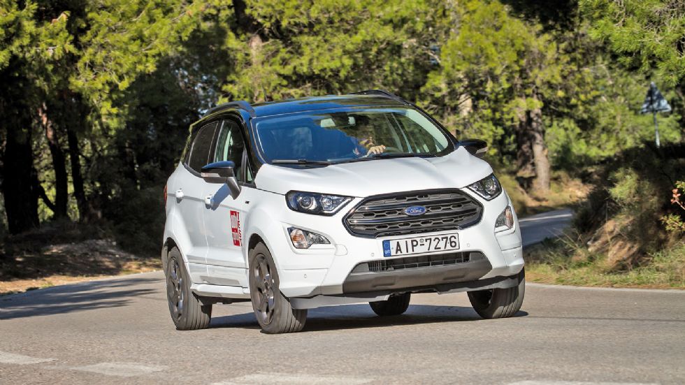 Το Ford EcoSport με 100 ίππους είναι το ισχυρότερο crossover που θα βρείτε με βαση τα οικονομικά κριτήρια του θέματος.