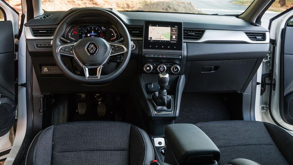 Τις ανάγκες infotainment στην καμπίνα του Renault Captur καλύπτει το σύστημα πολυμέσων EASY LINK με οθόνη 7 ιντσών.