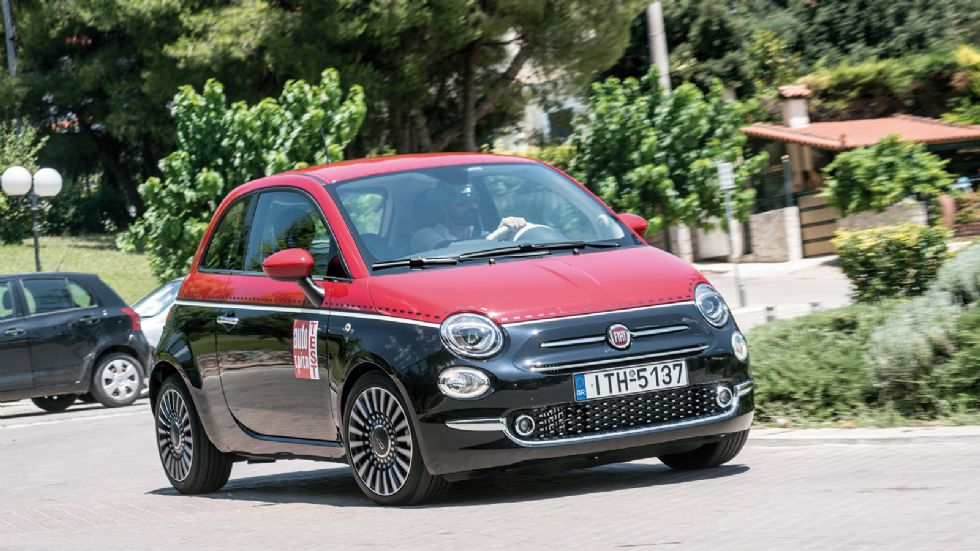 Πιο σβέλτο σε επιδόσεις το Fiat 500, με μικρότερες διαστάσεις που το κάνουν ιδανικό για την πόλη.